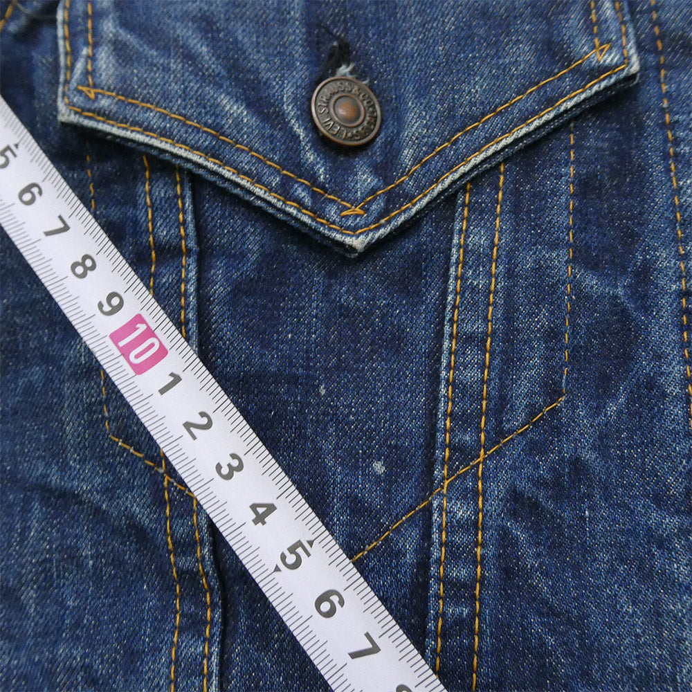 Levi's リーバイス 70s 70505-0317 4th ブランケット付 赤タブ欠損 ケアタグ ボタン裏52 デニム ジャケット インディゴブルー系 サイズ不明【中古】