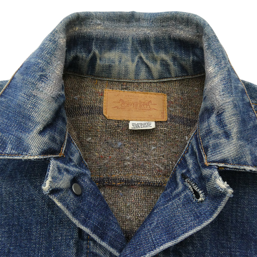 Levi's リーバイス 70s 70505-0317 BIG E 4th ブランケット付 ケアタグ ボタン裏525 デニム ジャケット インディゴブルー系 サイズ不明【中古】