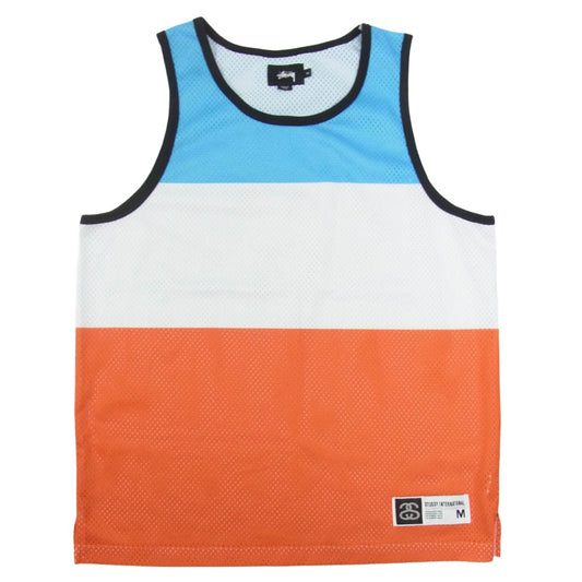 STUSSY ステューシー Track＆Field Tank トラック メッシュ タンクトップ マルチカラー系 M【中古】