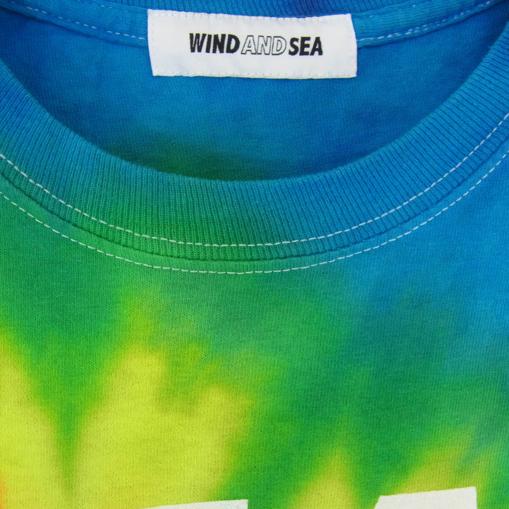 WIND AND SEA ウィンダンシー LONG SLEEVE CUT-SEWN TIEDYE タイダイ 長袖 Tシャツ カットソー マルチカラー系 S【中古】