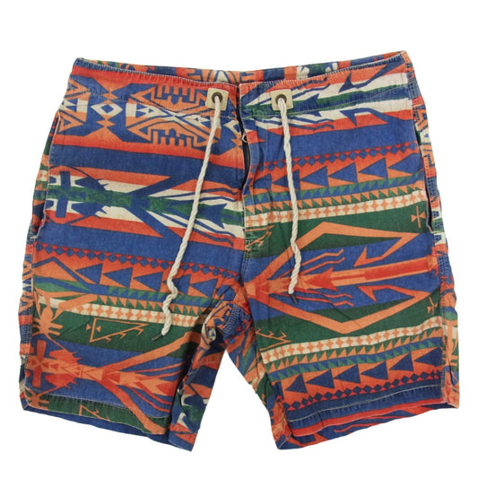 POLO RALPH LAUREN ポロ・ラルフローレン 総柄 ネイティブ柄 ショートパンツ ショーツ マルチカラー系 32【中古】