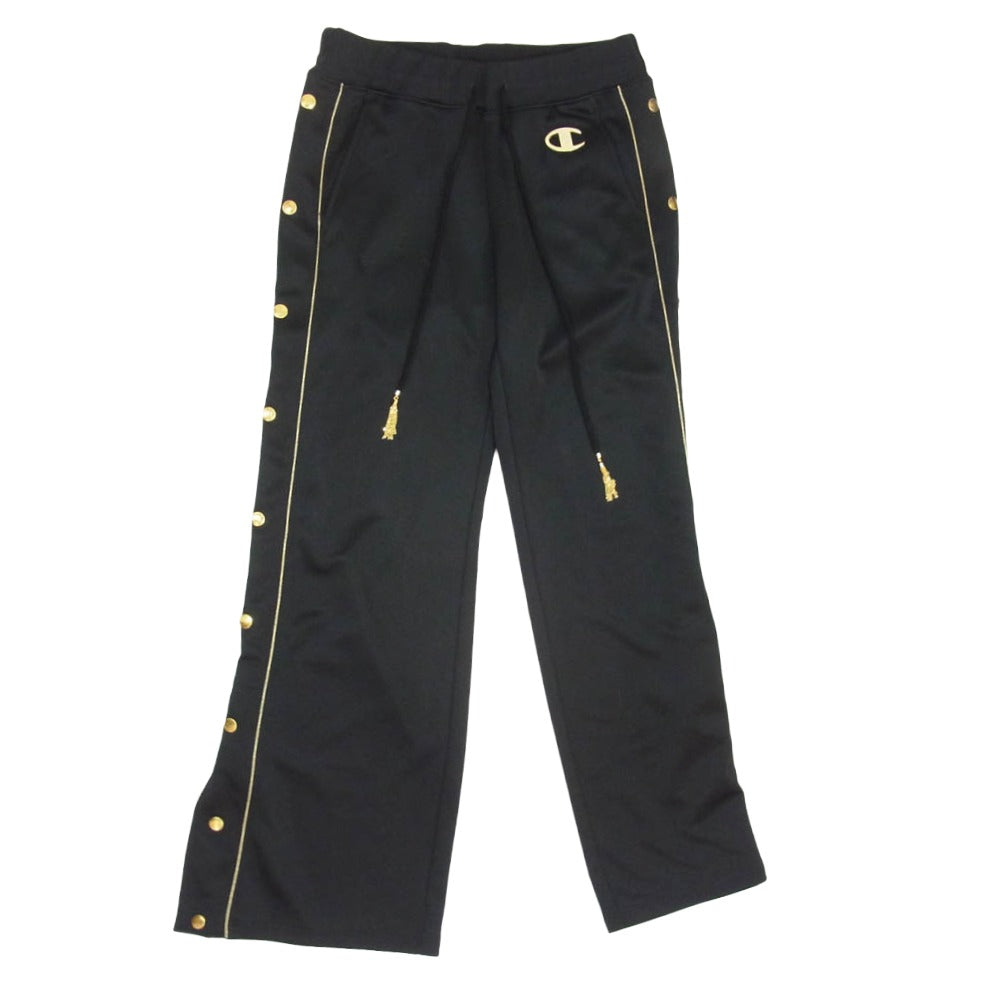 DRESSCAMP ドレスキャンプ C5S22007 CHAMPION チャンピオン 金ボタン サイドスナップ フレアトラックパンツ ブラック系 M【中古】