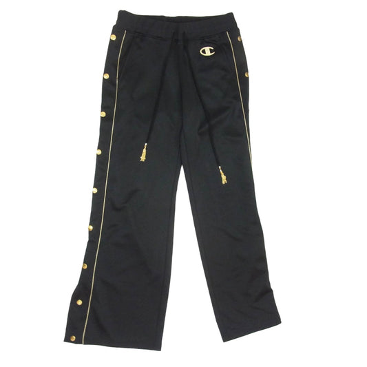 DRESSCAMP ドレスキャンプ C5S22007 CHAMPION チャンピオン 金ボタン サイドスナップ フレアトラックパンツ ブラック系 M【中古】