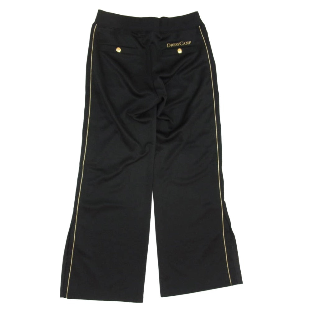 DRESSCAMP ドレスキャンプ C5S22007 CHAMPION チャンピオン 金ボタン サイドスナップ フレアトラックパンツ ブラック系 M【中古】
