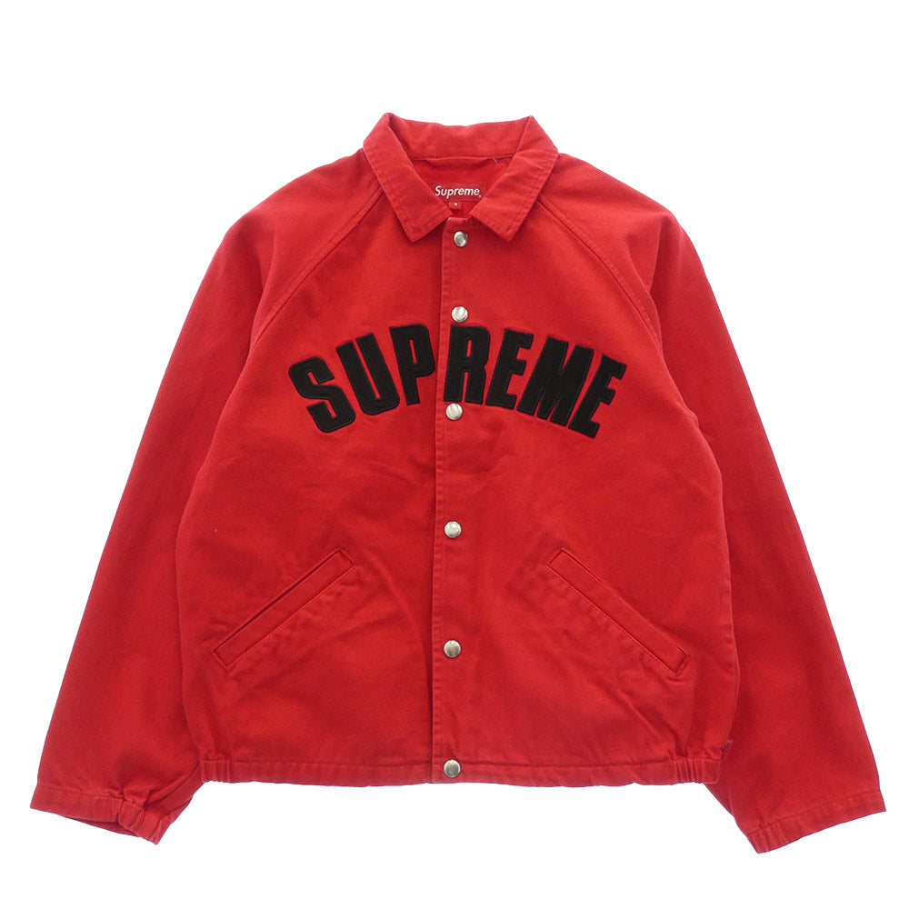 Supreme シュプリーム 25SS Arc Denim Coaches Jacket デニムジャケット コーチジャケット レッド系 S【中古】