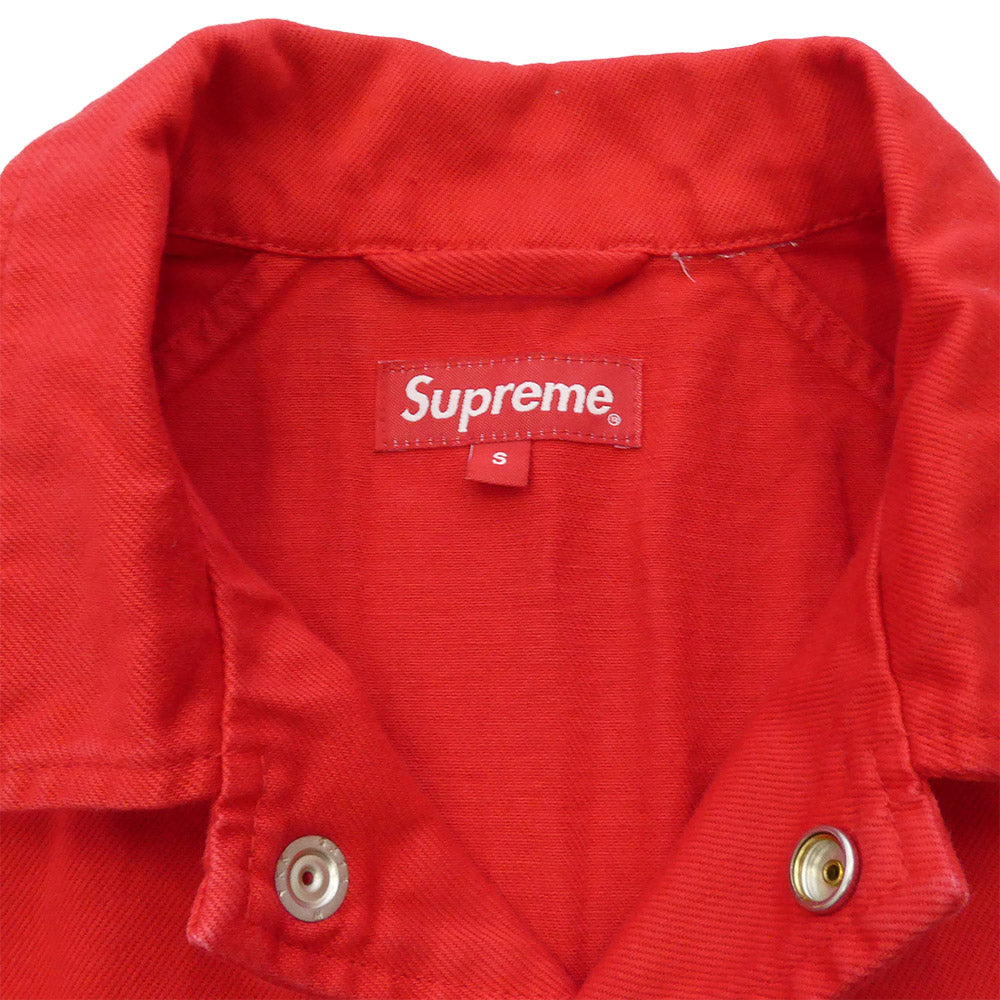 Supreme シュプリーム 25SS Arc Denim Coaches Jacket デニムジャケット コーチジャケット レッド系 S【中古】