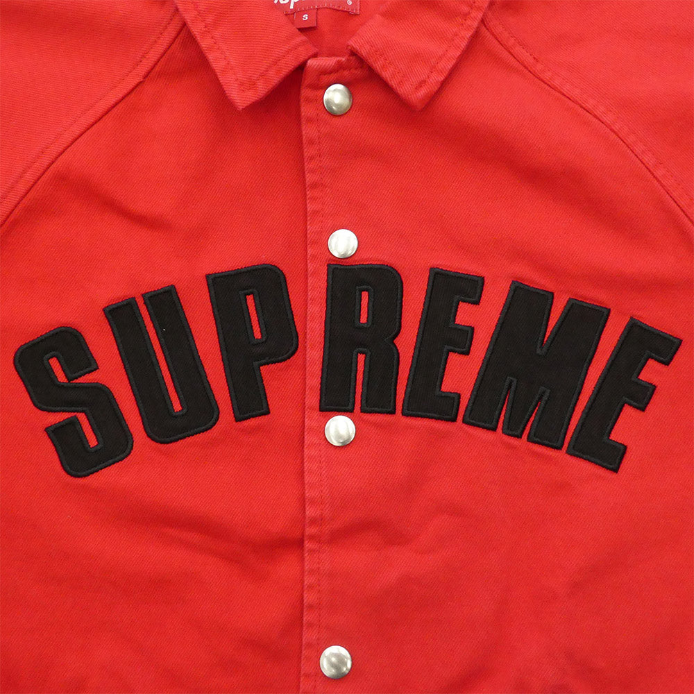 Supreme シュプリーム 25SS Arc Denim Coaches Jacket デニムジャケット コーチジャケット レッド系 S【中古】