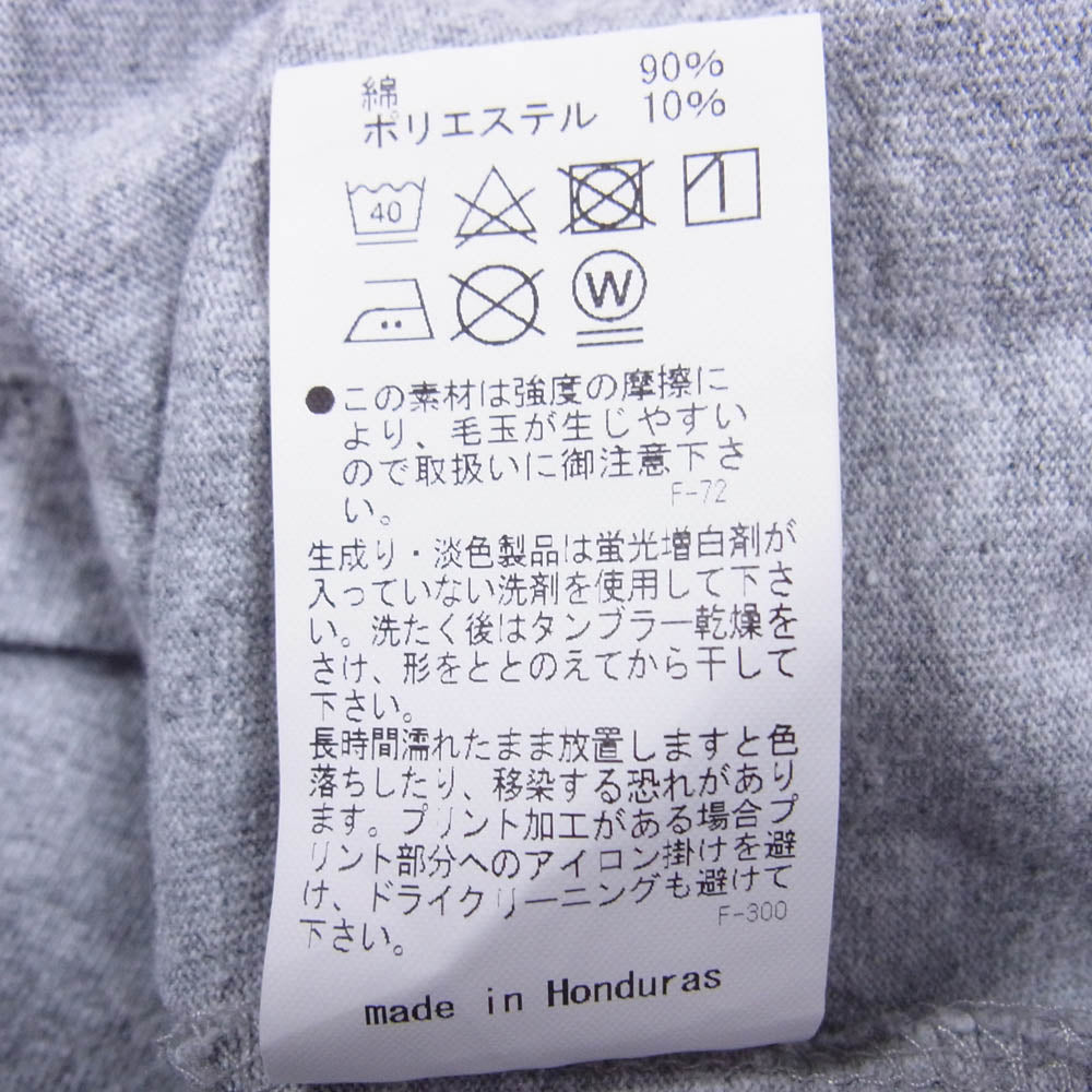 アップルバム フロントロゴ ベースボールシャツ 半袖シャツ グレー系 L【中古】
