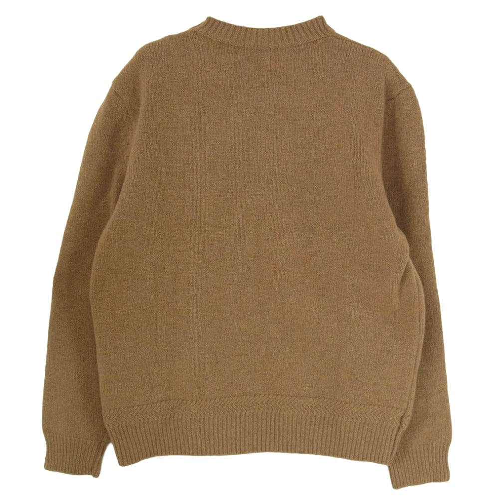DIESEL ディーゼル 21AW 0BFAK K-FLINT useless クルーネック ニットセーター ブラウン系 L【中古】