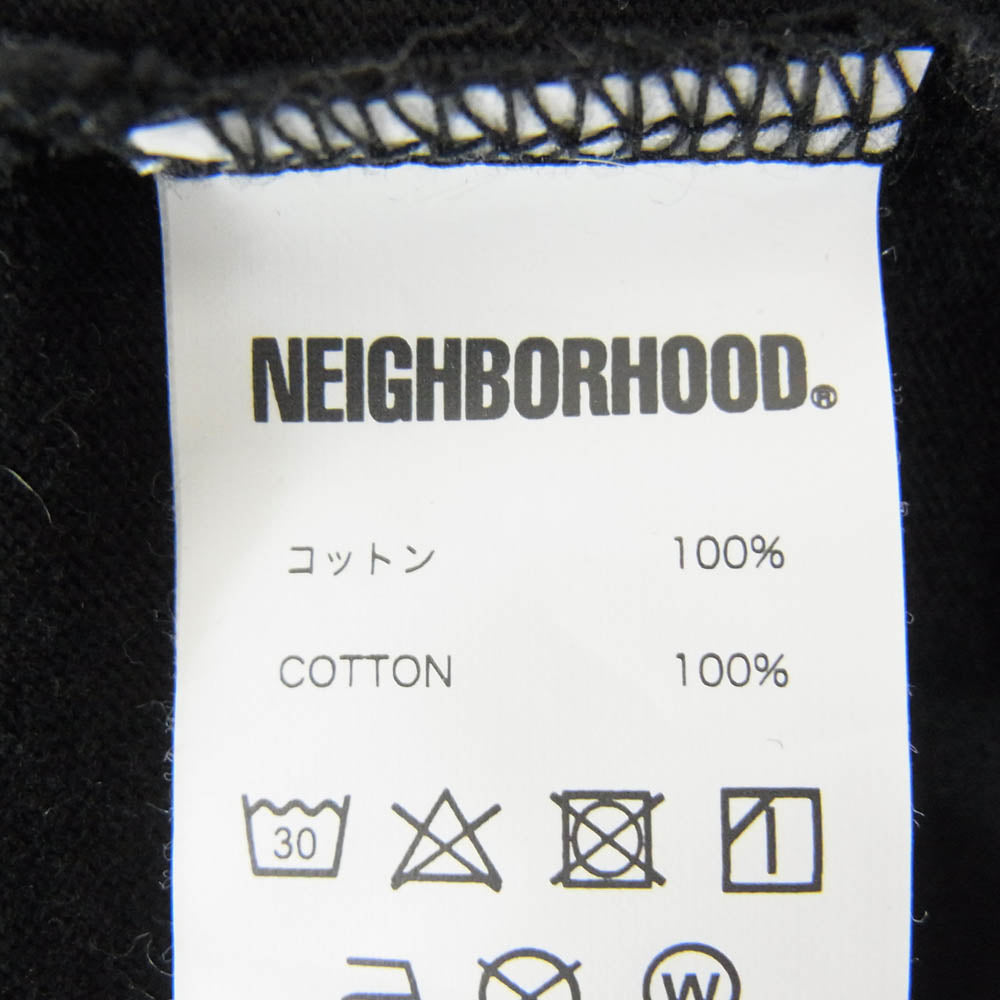 NEIGHBORHOOD ネイバーフッド 24AW 242PCPGN-ST01 × PHINGERIN フィンガリン TEE SS グラフィックプリント Tシャツ 半袖カットソー ブラック系 XL【中古】