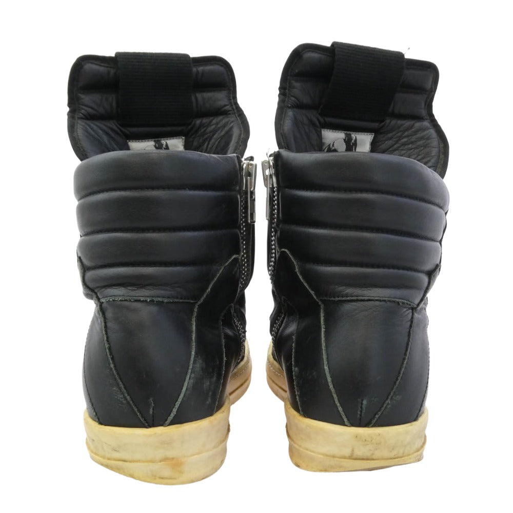 Rick Owens リックオウエンス GEOBASKET ジオバスケット レザーハイカットスニーカー ブラック系 41【中古】