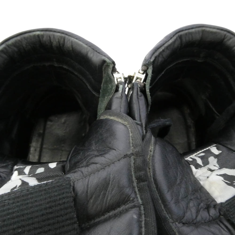 Rick Owens リックオウエンス GEOBASKET ジオバスケット レザーハイカットスニーカー ブラック系 41【中古】