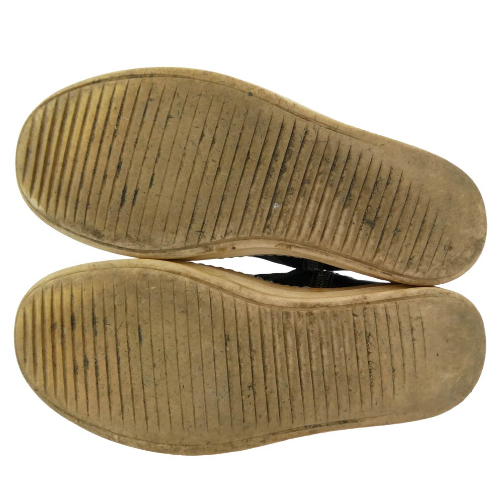 Rick Owens リックオウエンス GEOBASKET ジオバスケット レザーハイカットスニーカー ブラック系 41【中古】