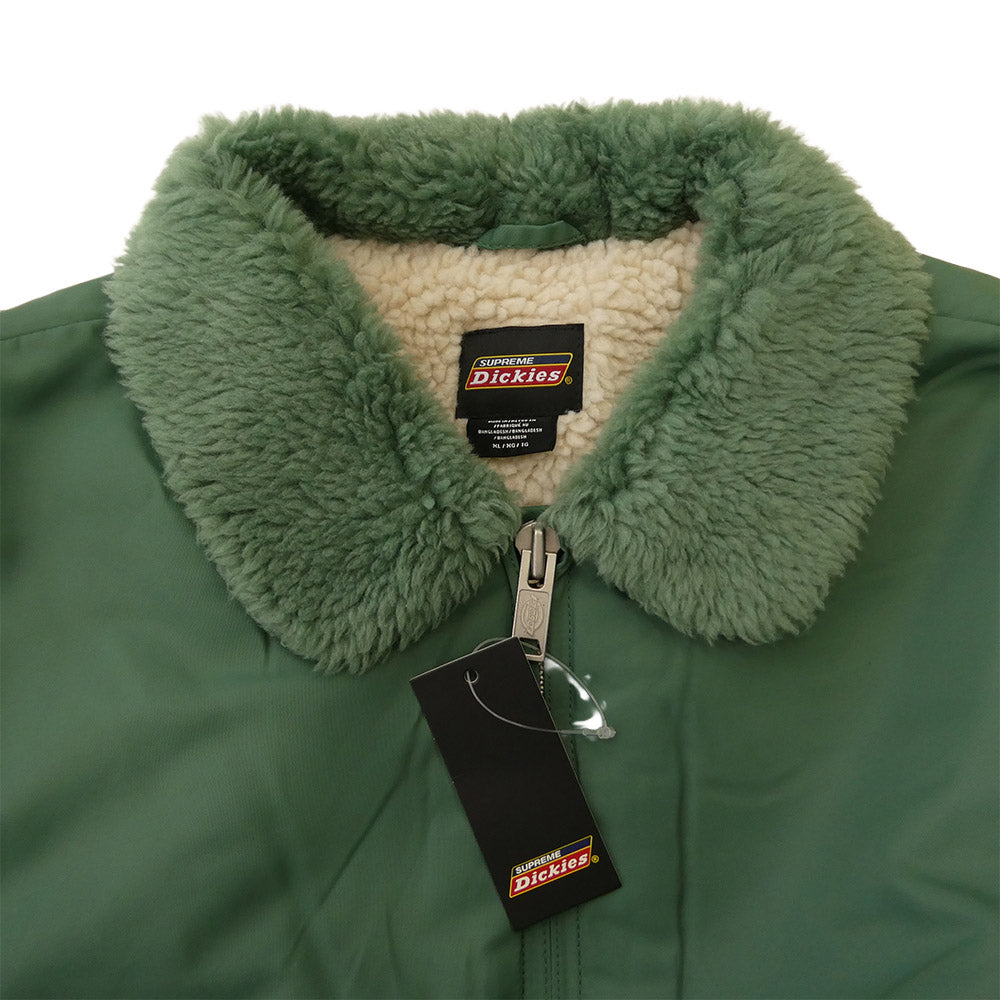 Supreme シュプリーム 23AW x Dickies ディッキーズ Fur Collar Bomber Jacket ファー カラー ボンバー ジャケット グリーン系 XL【極上美品】【中古】 Supreme シュプリーム 23AW x Dickies ディッキーズ Fur Collar Bomber