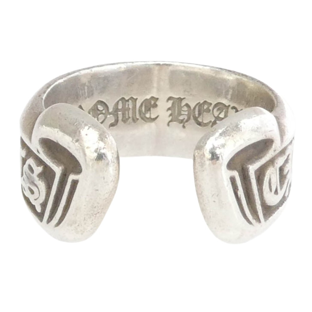 CHROME HEARTS クロムハーツ（原本無） SM SCROLL LABEL スモールスクロールラベル シルバー系 15号【中古】
