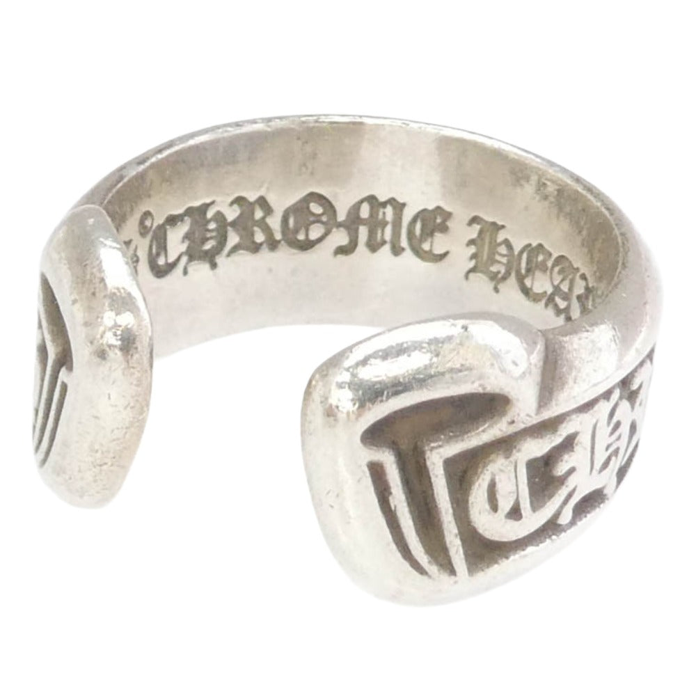 CHROME HEARTS クロムハーツ（原本無） SM SCROLL LABEL スモールスクロールラベル シルバー系 15号【中古】