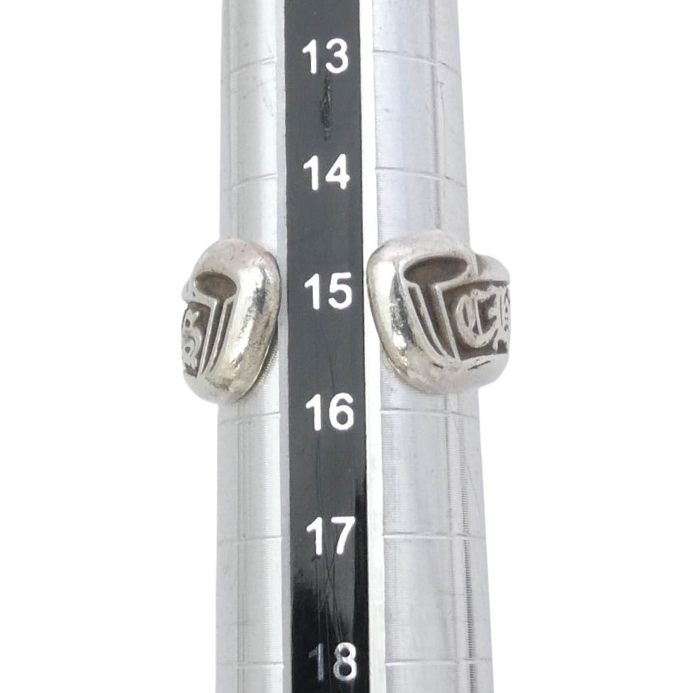 CHROME HEARTS クロムハーツ（原本無） SM SCROLL LABEL スモールスクロールラベル シルバー系 15号【中古】