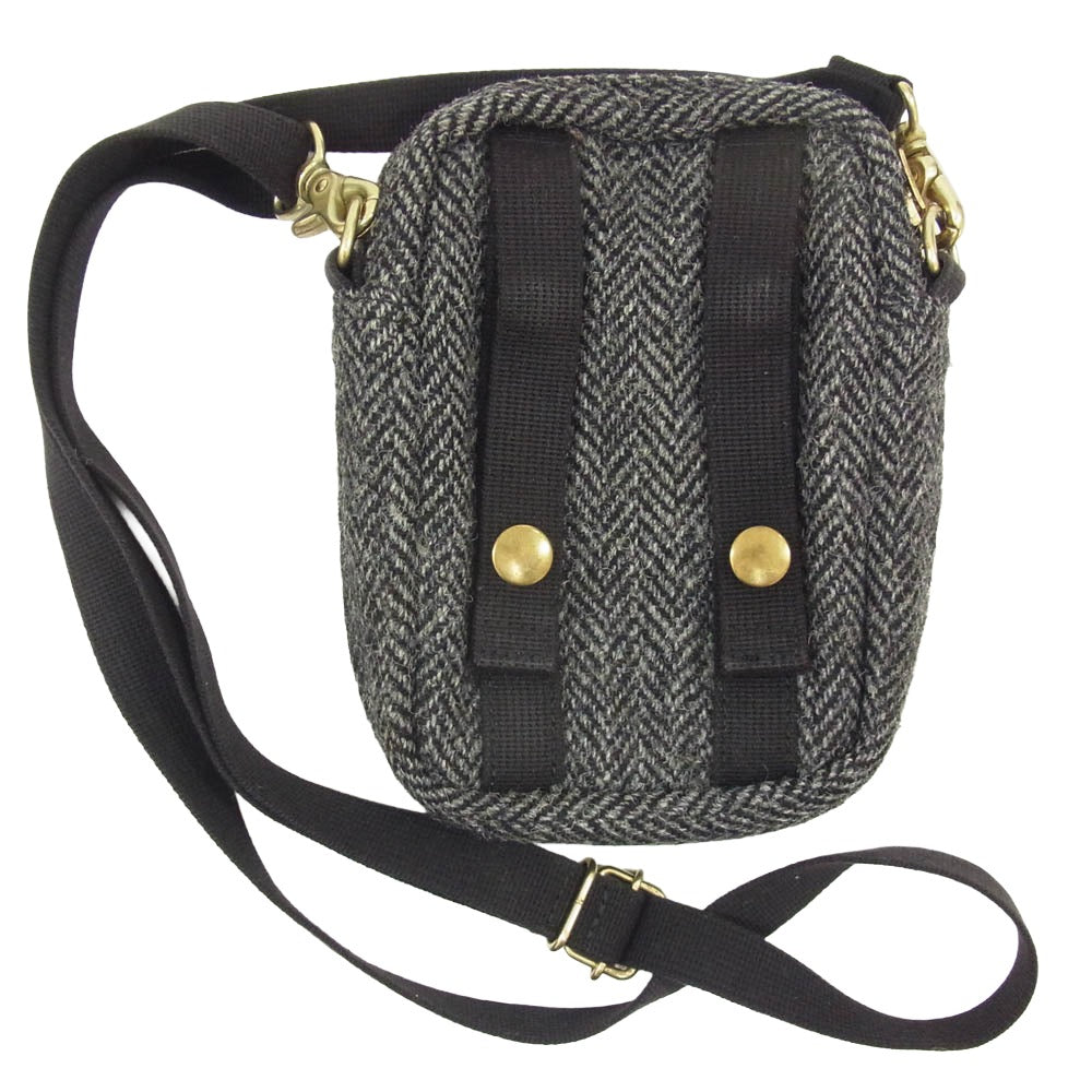 PORTER ポーター ×BEAMS×Harris Tweed ビームス×ハリスツイード 2way ショルダー バッグ ブラック系【中古】