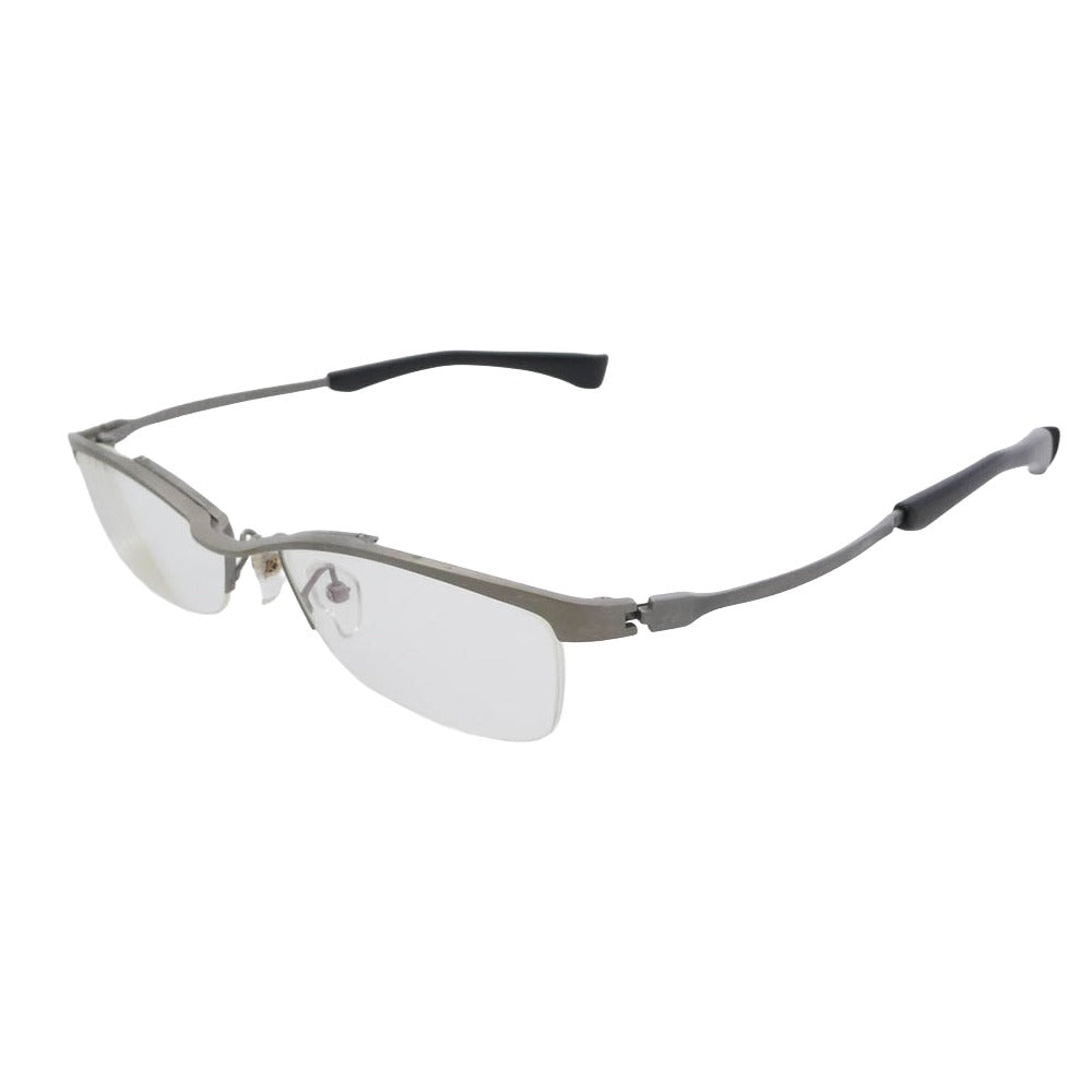 フォーナインズ S-670T 度入り チタン アイウェア メガネ 眼鏡 シルバー系 ブラック系 55□16　143【中古】