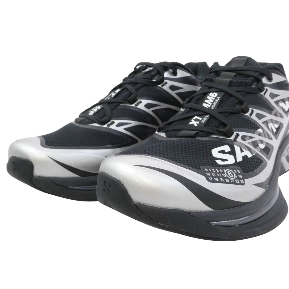 MAISON MARGIELA メゾンマルジェラ SH1WS0020-P6303 x Salomon サロモン MM6 エムエムシックス XT-MM6 Black Ftw Silver ブラック シルバー スニーカー ブラック系 シルバー系 27.5cm【美品】【中古】