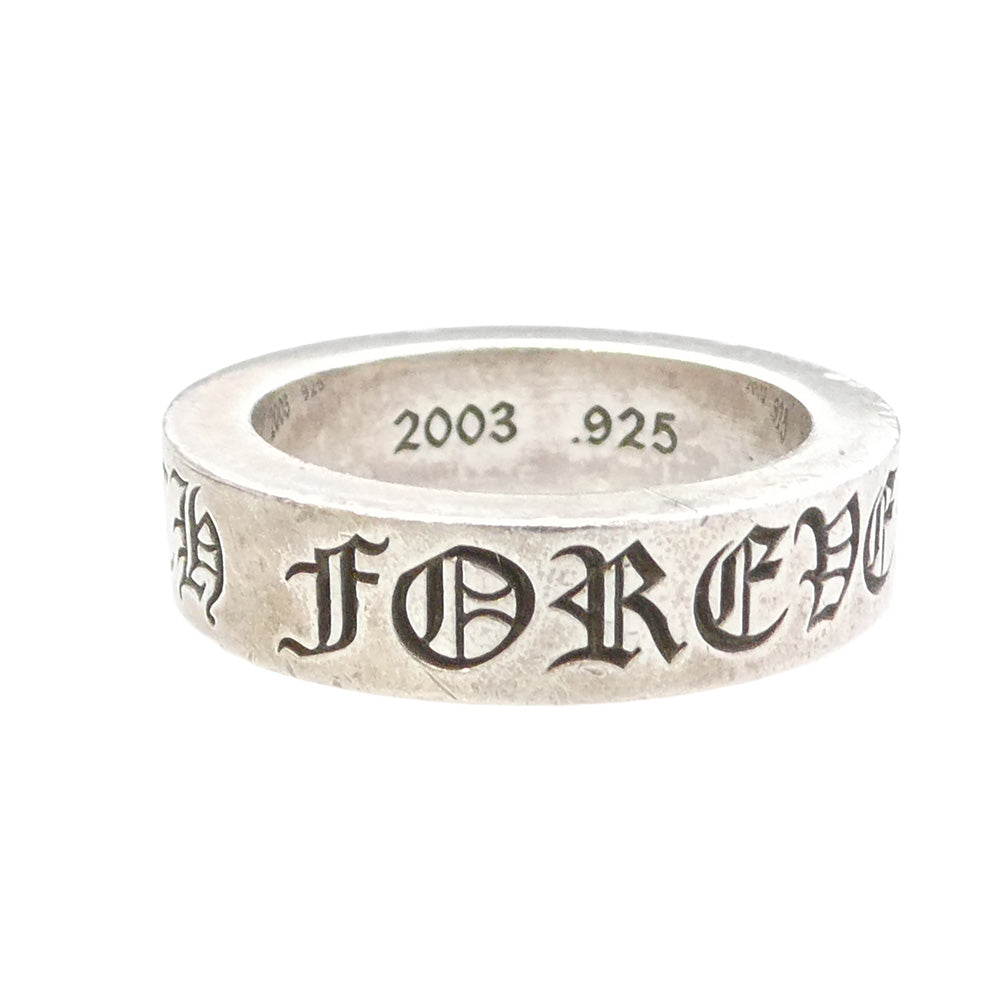 CHROME HEARTS クロムハーツ（原本無） 6mm SPACER FOREVER 6mmスペーサー フォーエバー リング シルバー系 18号【中古】