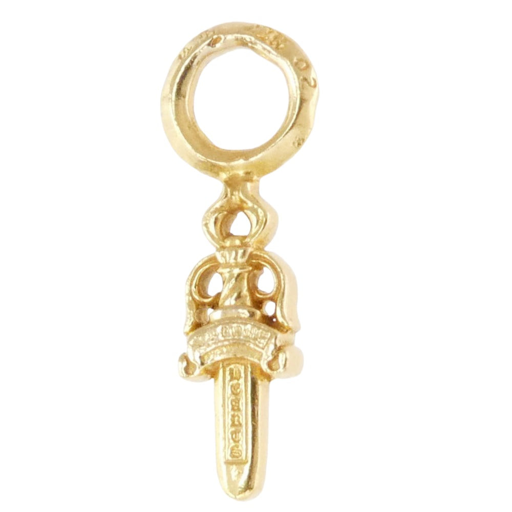 CHROME HEARTS クロムハーツ（原本有） 22K STACK DAGGER ダガー スタック チャーム ペンダントトップ ゴールド系【中古】