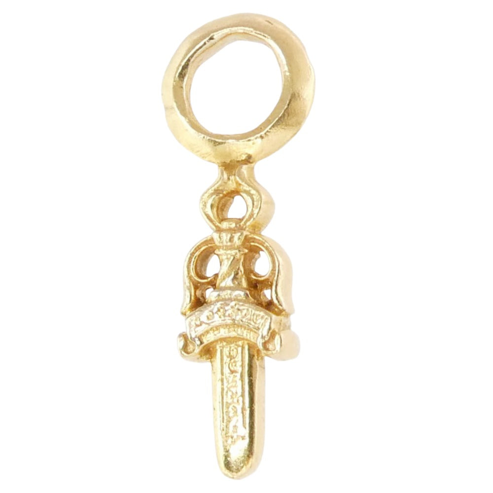 CHROME HEARTS クロムハーツ（原本有） 22K STACK DAGGER ダガー スタック チャーム ペンダントトップ ゴールド系【中古】