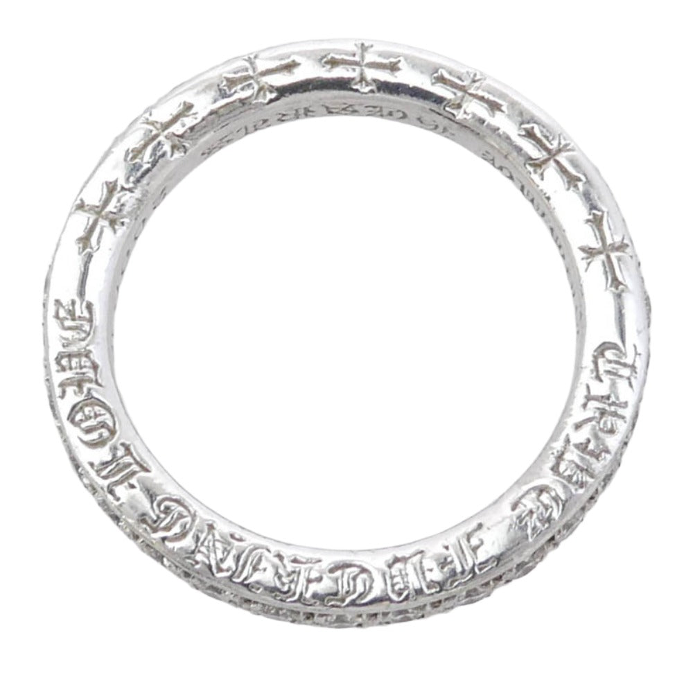 CHROME HEARTS クロムハーツ（原本無） 18KWG TFL ホワイトゴールド トゥルーファッキンラブ リング パヴェダイヤ シルバー系 16.5号【中古】