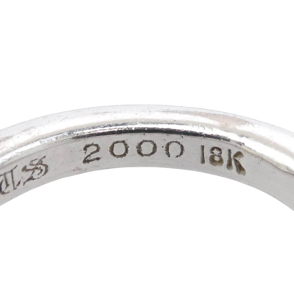 CHROME HEARTS クロムハーツ（原本無） 18KWG TFL ホワイトゴールド トゥルーファッキンラブ リング パヴェダイヤ シルバー系 16.5号【中古】