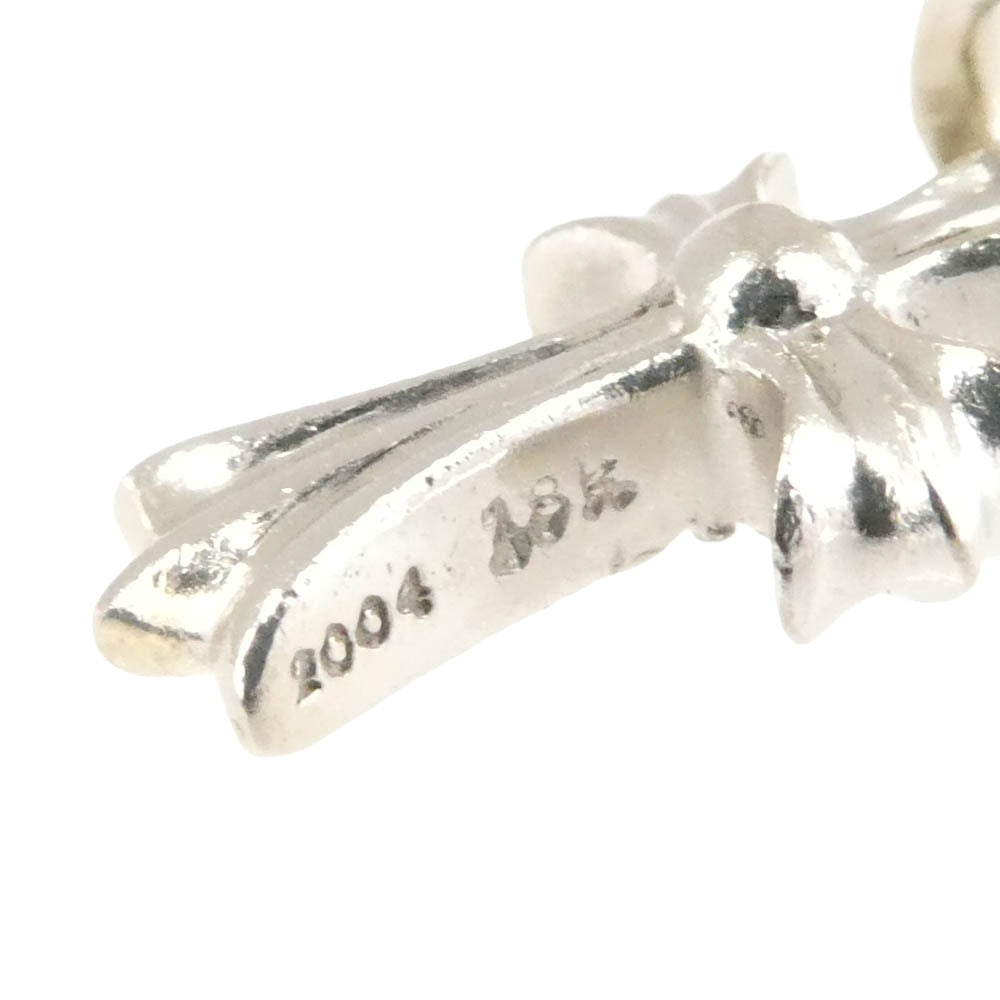 CHROME HEARTS クロムハーツ（原本有） 18KWG CRS BBYFAT P/DIA ベイビーファットクロス PAVE ダイヤ ペンダントトップ シルバー系【中古】
