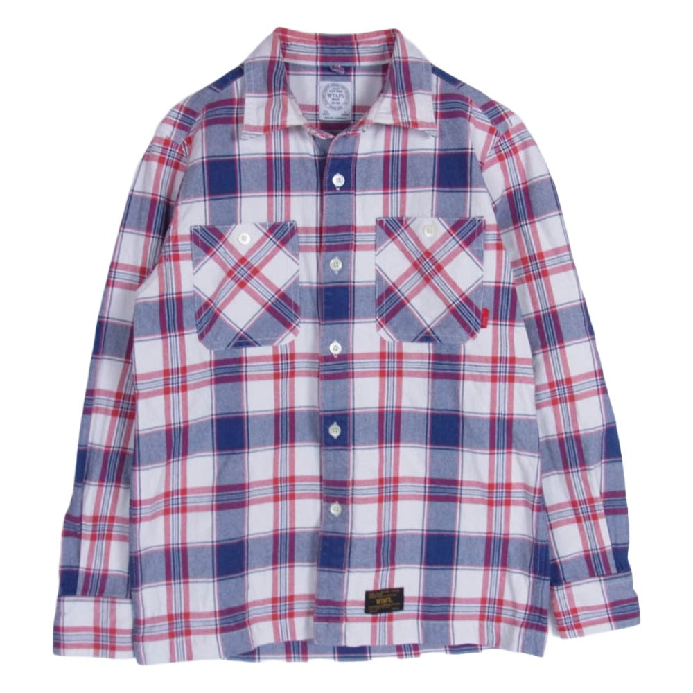 WTAPS ダブルタップス 16SS 161GWDT-SHM04 UNION LS/01 ユニオン チェック 長袖 ネルシャツ レッド系 S【中古】