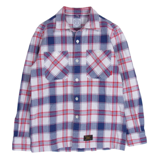 WTAPS ダブルタップス 16SS 161GWDT-SHM04 UNION LS/01 ユニオン チェック 長袖 ネルシャツ レッド系 S【中古】