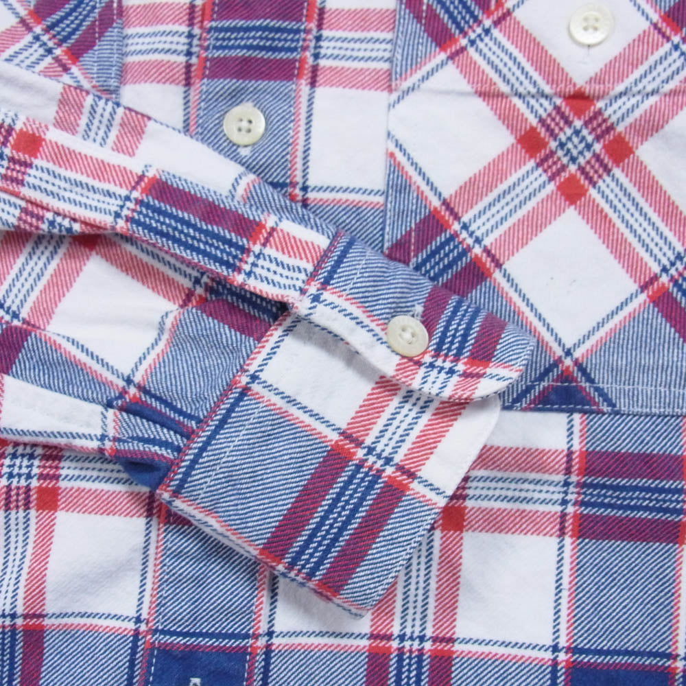 WTAPS ダブルタップス 16SS 161GWDT-SHM04 UNION LS/01 ユニオン チェック 長袖 ネルシャツ レッド系 S【中古】