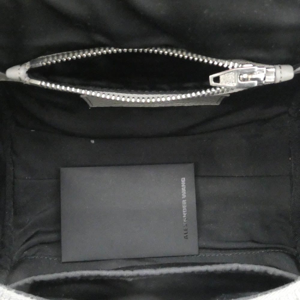 Alexander Wang アレキサンダーワン pebbled Lambskin bag 2WAY ラムスキン ショルダー バッグ グレー系【中古】