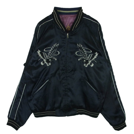 TAILOR TOYO テイラー東洋 TT11248 龍 竜 リーバーシブル スカジャン ブラック系 ピンク系 S【中古】