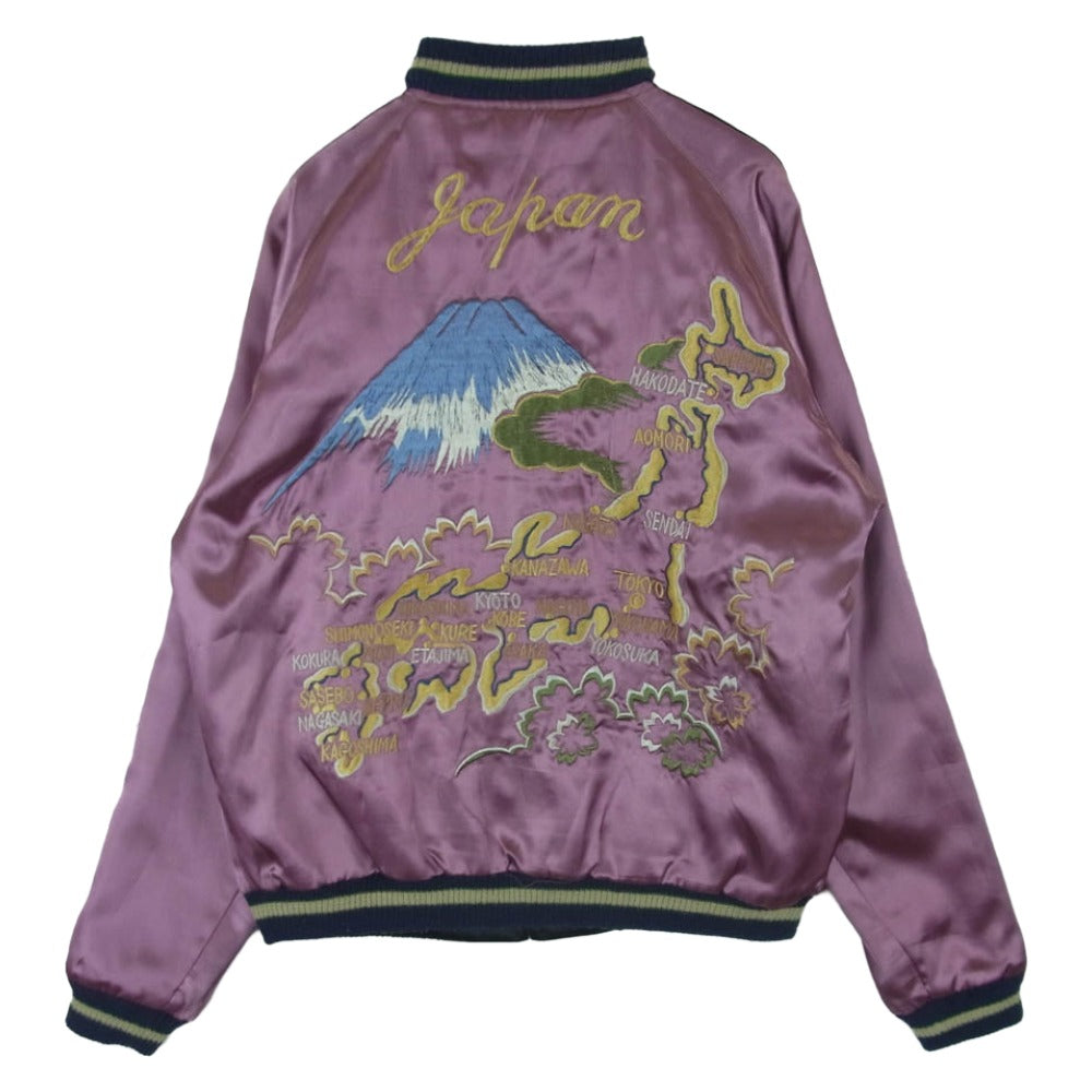 TAILOR TOYO テイラー東洋 TT11248 龍 竜 リーバーシブル スカジャン ブラック系 ピンク系 S【中古】