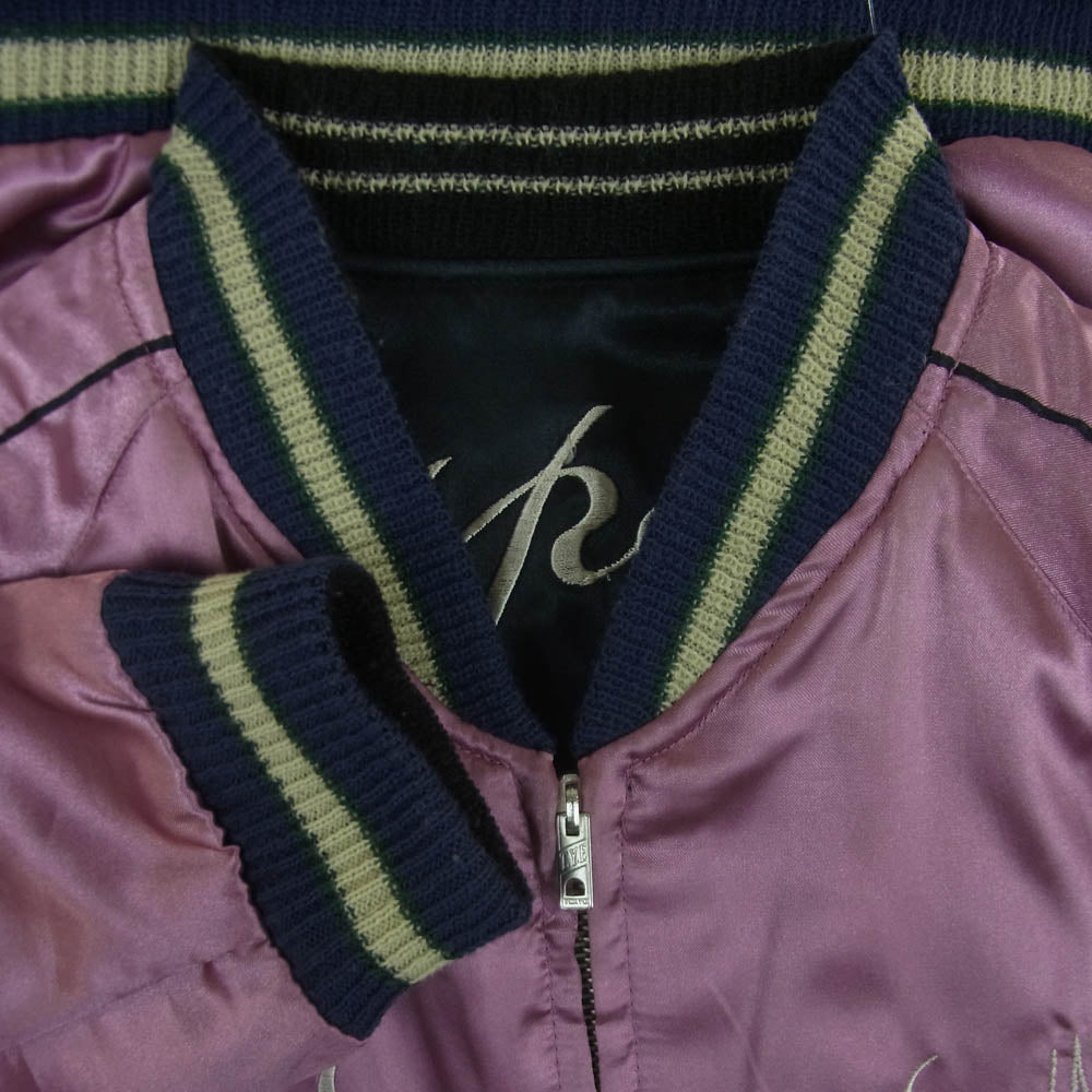 TAILOR TOYO テイラー東洋 TT11248 龍 竜 リーバーシブル スカジャン ブラック系 ピンク系 S【中古】