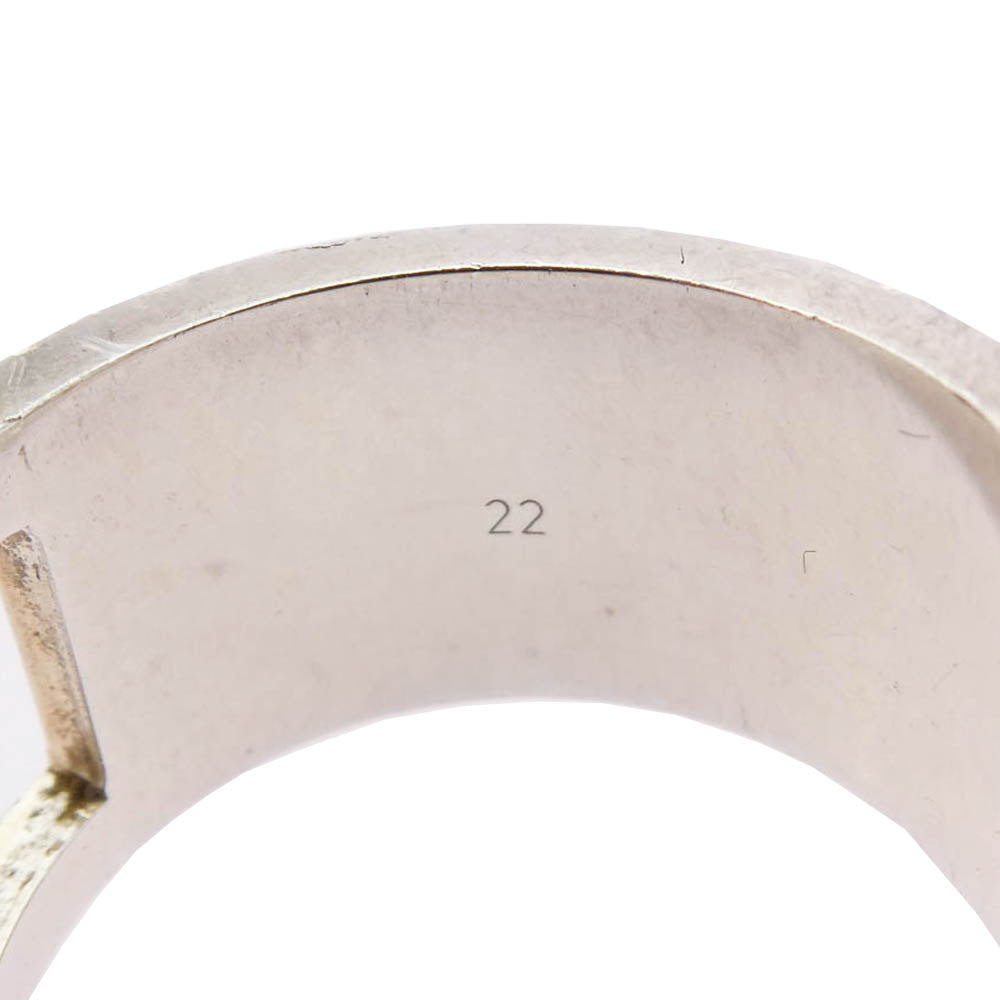GUCCI グッチ ブランテッド Gリング ワイド シルバー925 シルバー系 20.5号【中古】
