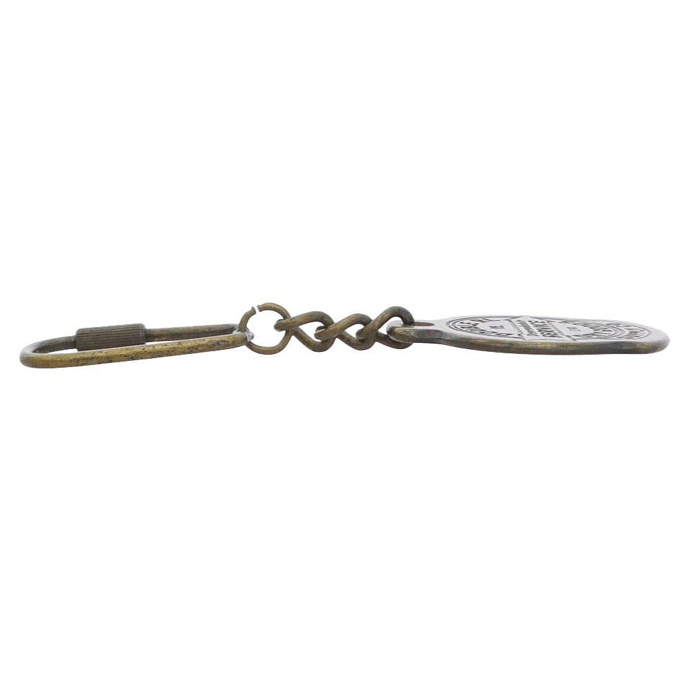 RRL ダブルアールエル イタリア製 ナンバリング キーリング キーホルダー ゴールド系【美品】【中古】