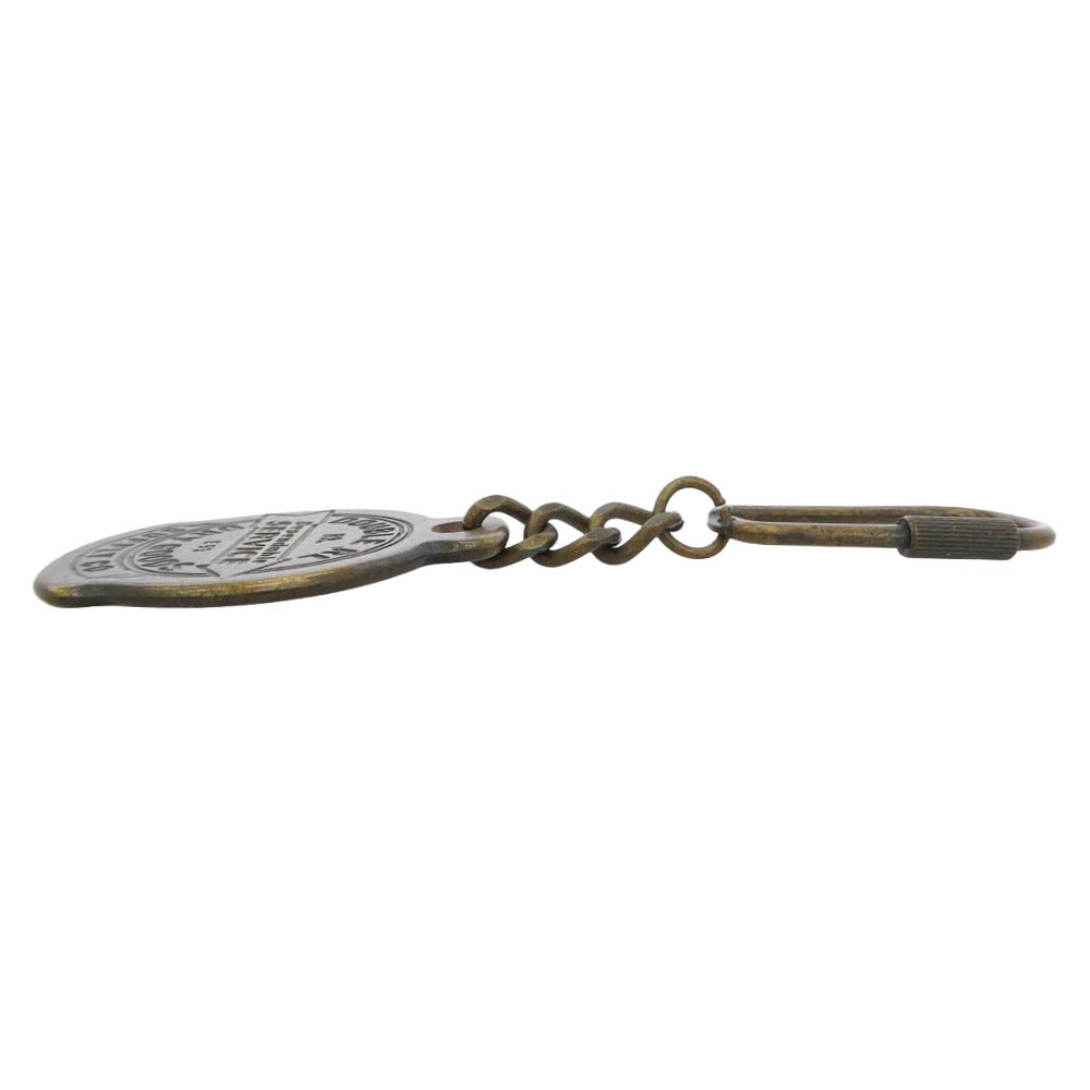 RRL ダブルアールエル イタリア製 ナンバリング キーリング キーホルダー ゴールド系【美品】【中古】