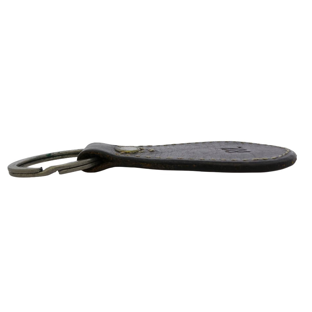 RRL ダブルアールエル レザー キーリング キーホルダー ダークブラウン系【中古】