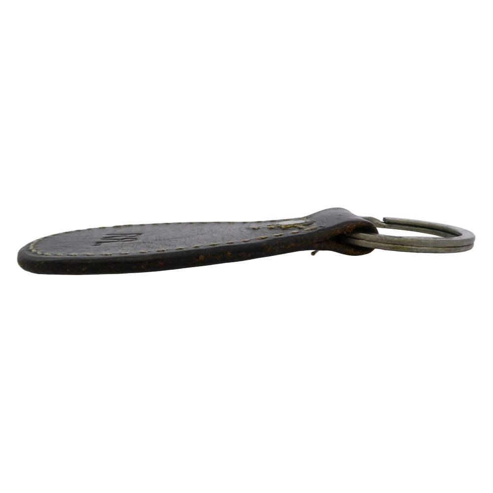 RRL ダブルアールエル レザー キーリング キーホルダー ダークブラウン系【中古】