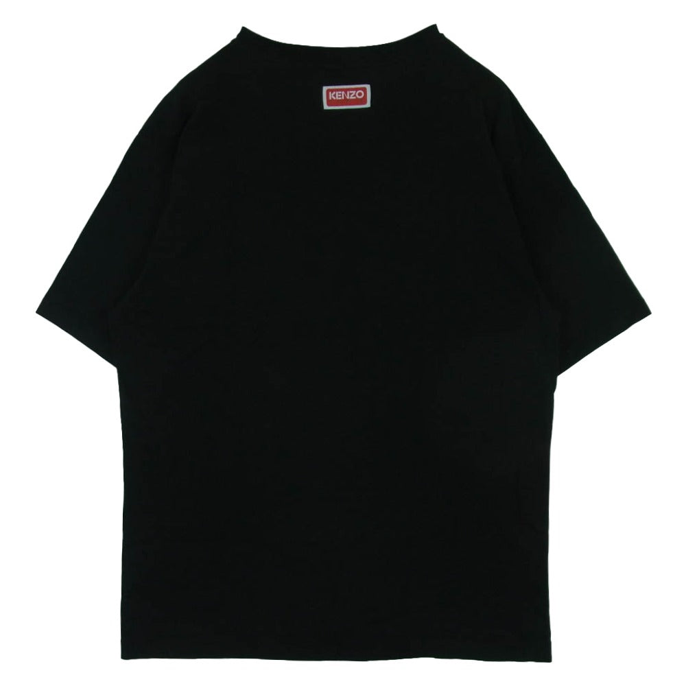 KENZO ケンゾー BOKE FLOWER フラワー プリント 半袖 Tシャツ コットン ポルトガル製 ブラック系 L【中古】