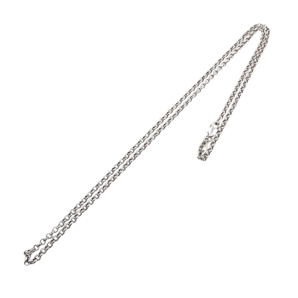 CHROME HEARTS クロムハーツ（原本無） 18inch NECKCHAIN R18 ロールチェーン ネックレス 18インチ シルバー系【中古】
