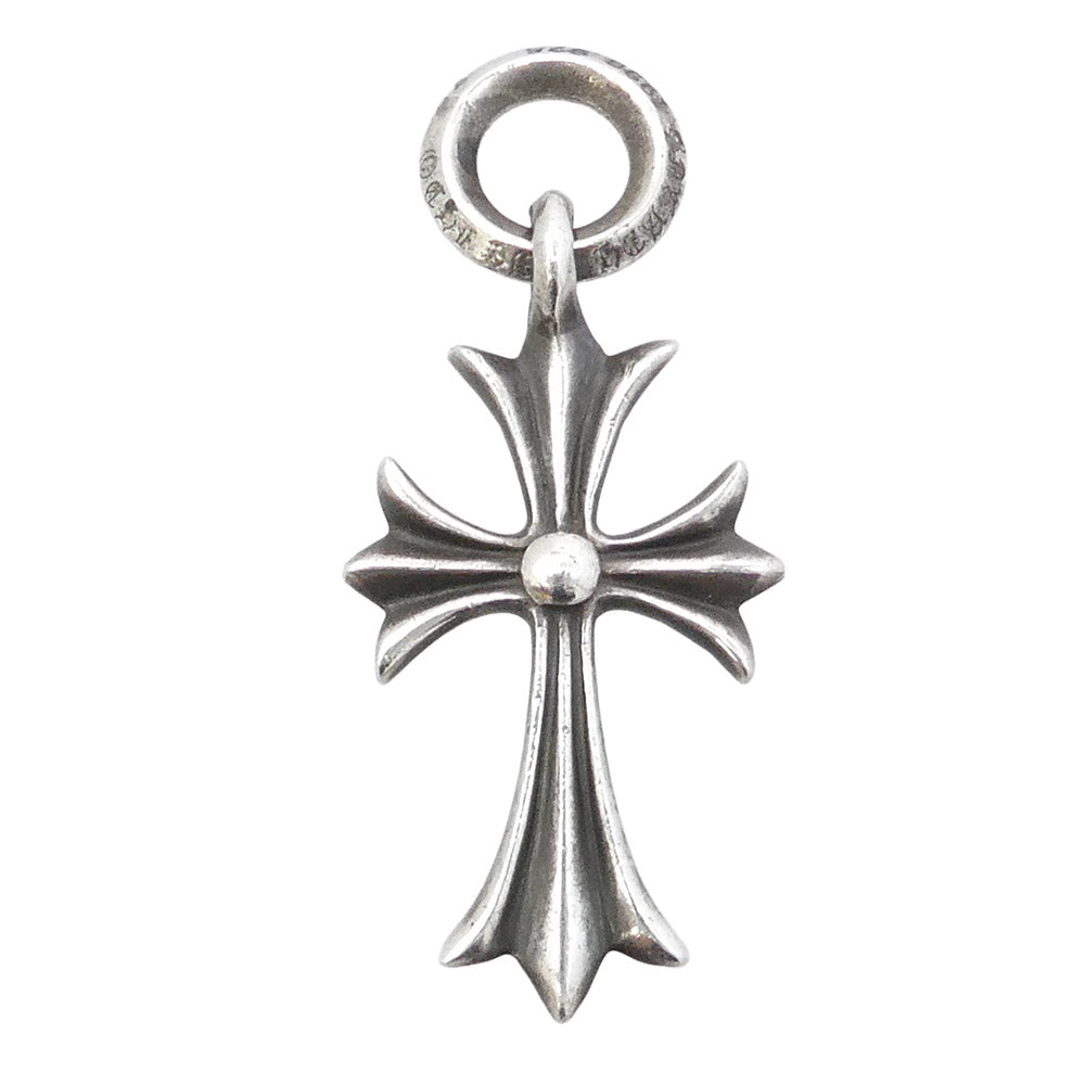 CHROME HEARTS クロムハーツ（原本無） TINY CH CROSS タイニー CHクロス チャーム ペンダントトップ シルバー系【中古】