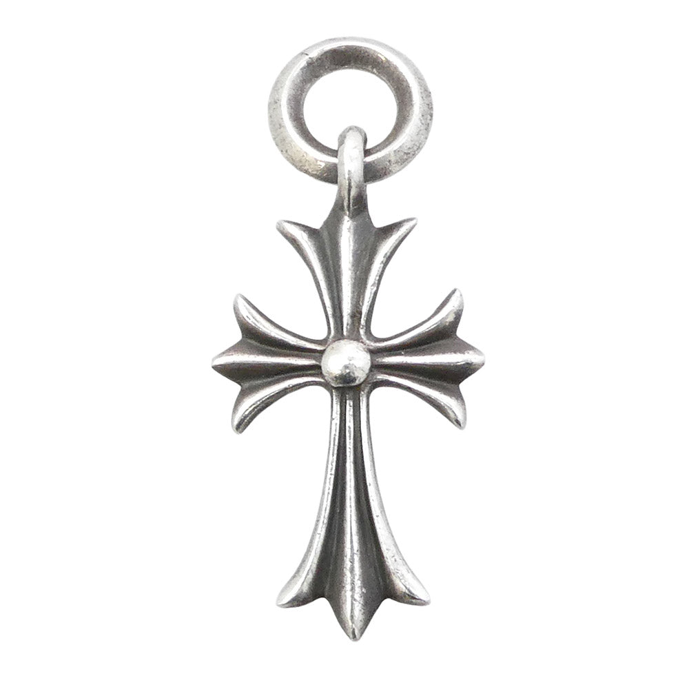CHROME HEARTS クロムハーツ（原本無） TINY CH CROSS タイニー CHクロス チャーム ペンダントトップ シルバー系【中古】