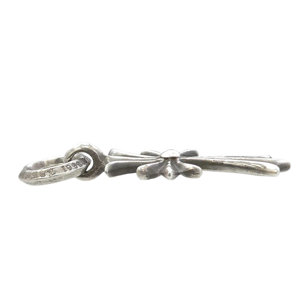 CHROME HEARTS クロムハーツ（原本無） TINY CH CROSS タイニー CHクロス チャーム ペンダントトップ シルバー系【中古】