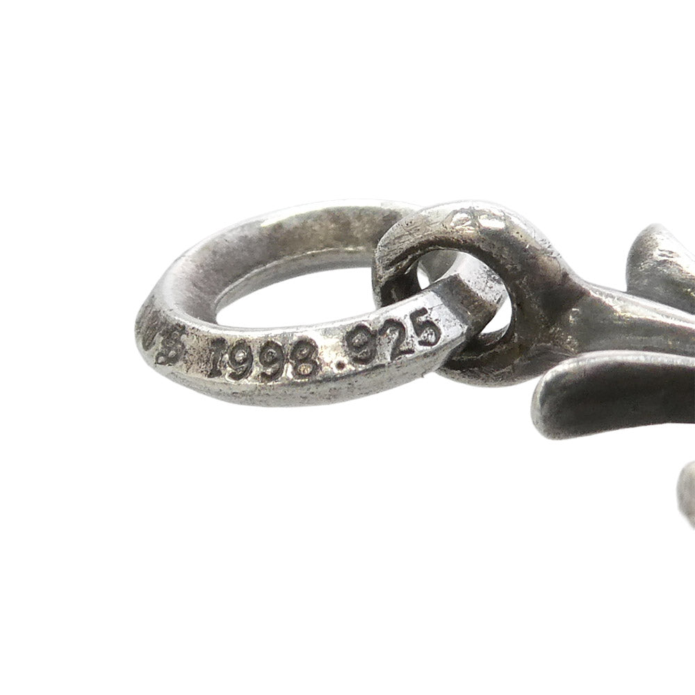 CHROME HEARTS クロムハーツ（原本無） TINY CH CROSS タイニー CHクロス チャーム ペンダントトップ シルバー系【中古】