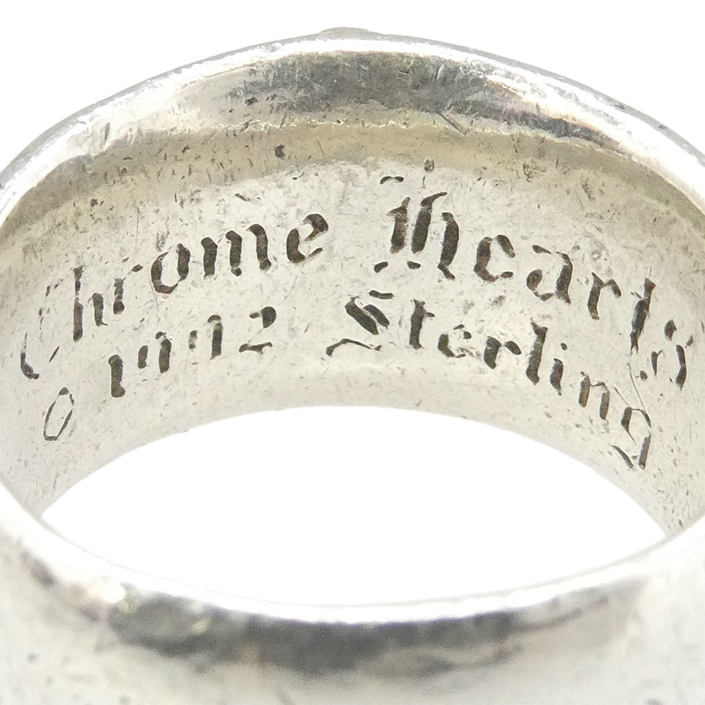 CHROME HEARTS クロムハーツ（原本無） FLRL CRS フローラルクロス リング シルバー系 リングゲージ実寸約17.5号【中古】
