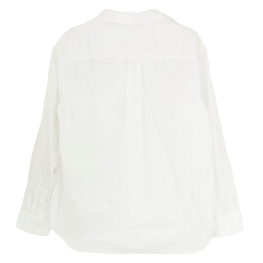 tao COMME des GARCONS タオ コムデギャルソン AD2023 TZ-B009 定番 ポケット付き 丸襟 長袖 シャツ ブラウス ホワイト系 M【中古】
